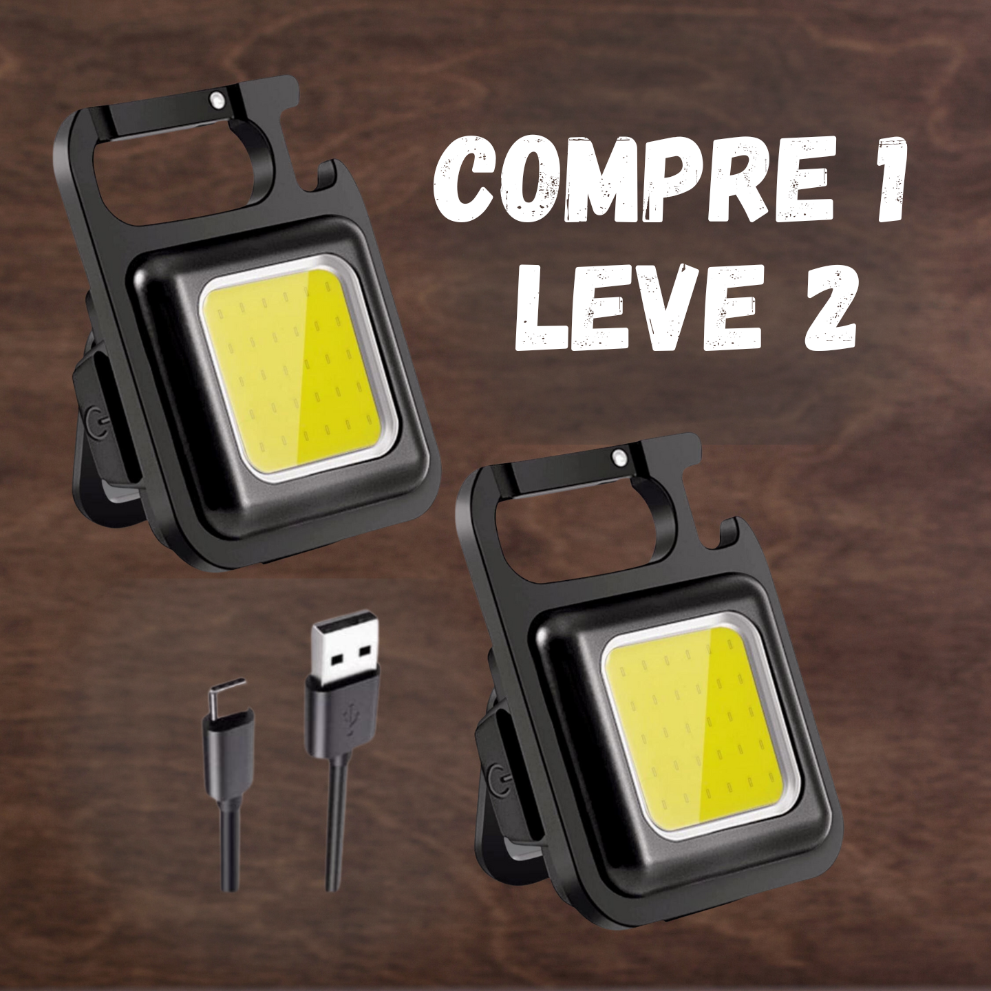 Lanterna Multifuncional - 3 em 1 | COMPRE 1 e LEVE 2 - AMERYK