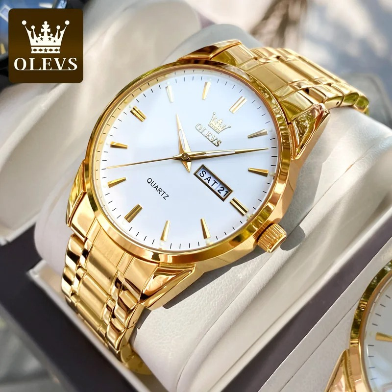 OLEVS - Classic Gold Relógio Brand Luxury -  (DESCONTO ENCERRA HOJE ÁS 23:59)