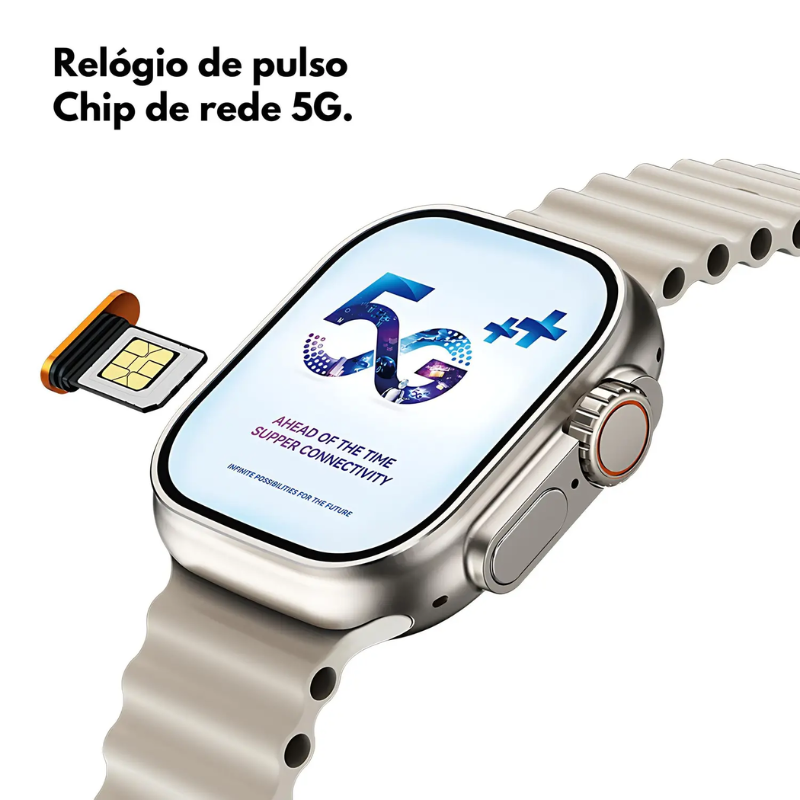 SmartWatch Inteligente - Entrada para Chip 5g - Sistema Android Nativo