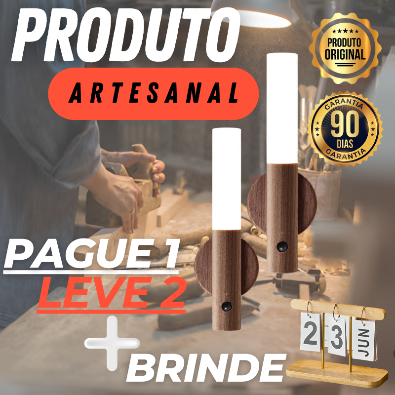 Kit Luminária Bastão Magnética - COMPRE 1 e LEVE 2 + BRINDE - AMERYK