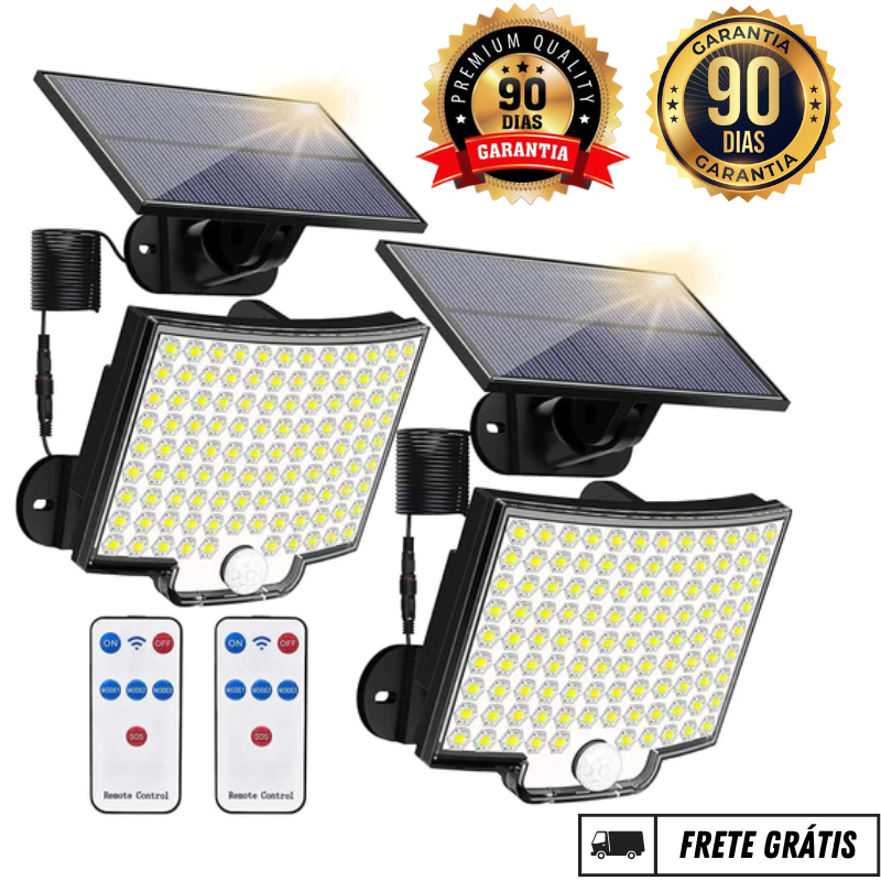 Refletor Solar de Led - Com Controle Remoto - Compre 1 e Leve 2 - AMERYK