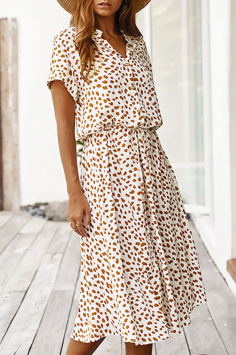 Vestido Polka Dot Midi - AMERYK