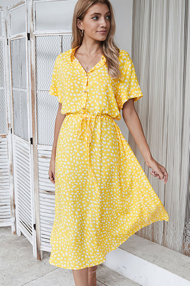 Vestido Polka Dot Midi - AMERYK